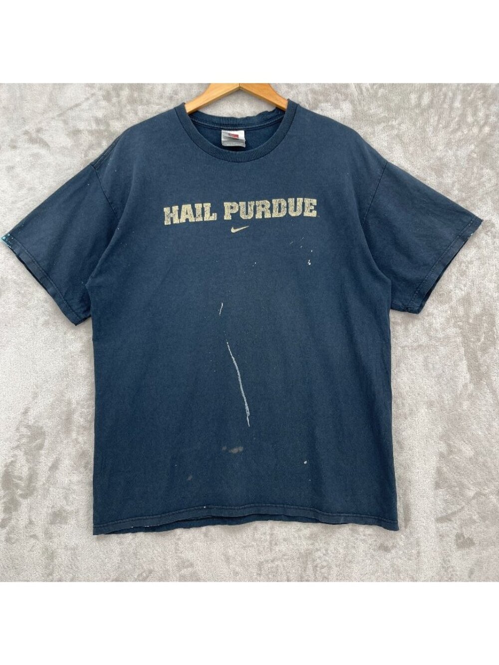 Nike Vintage Hail Purdue Boilermakers Distressed Double Sided Shirt